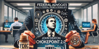 จอห์น ดีตัน เรียกร้องสอบสวนปฏิบัติการ ChokePoint 2.0