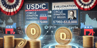 Circle บริจาค 1 ล้าน USDC ให้แคมเปญของทรัมป์: ความเชื่อมโยงระหว่างคริปโตและการเมือง Circle บริจาค 1 ล้าน USDC ให้แคมเปญของทรัมป์