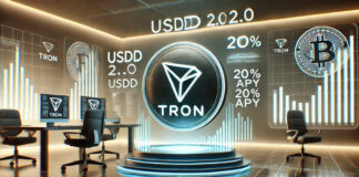 TRON เปิดตัว USDD 2.0: ผลตอบแทน 20% APY ดึงดูดนักลงทุนในตลาด Stablecoins TRON เปิดตัว USDD 2.0