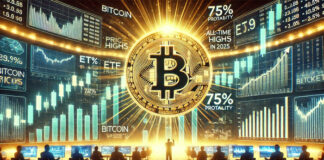 นักวิเคราะห์เผย Bitcoin มีโอกาสแตะระดับสูงสุดใหม่ในปี 2025 ถึง 75% ความผันผวนของตลาดและแนวโน้ม ETF ช่วยหนุนราคา BTC ขาขึ้น